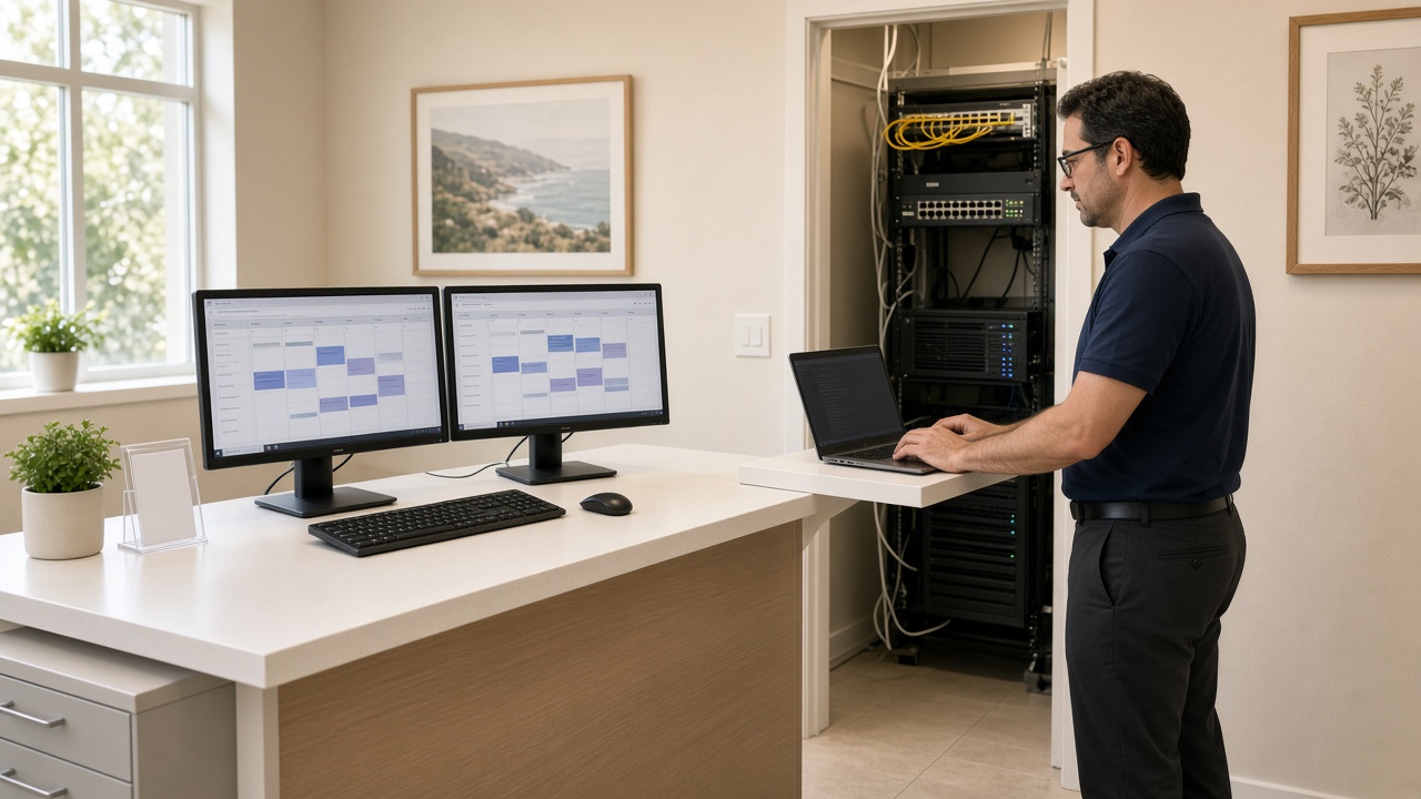 Medical office IT security and network setup in Temecula